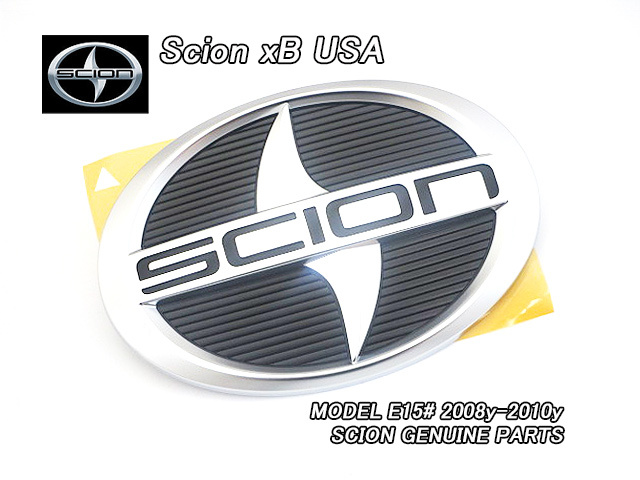ルミオンE15前期/SCION/サイオンxB純正USエンブレム-フロントSCIONマーク流用版(08-10y)/USDM北米仕様トヨタUSAカローラRUMION楕円シンボル拍卖