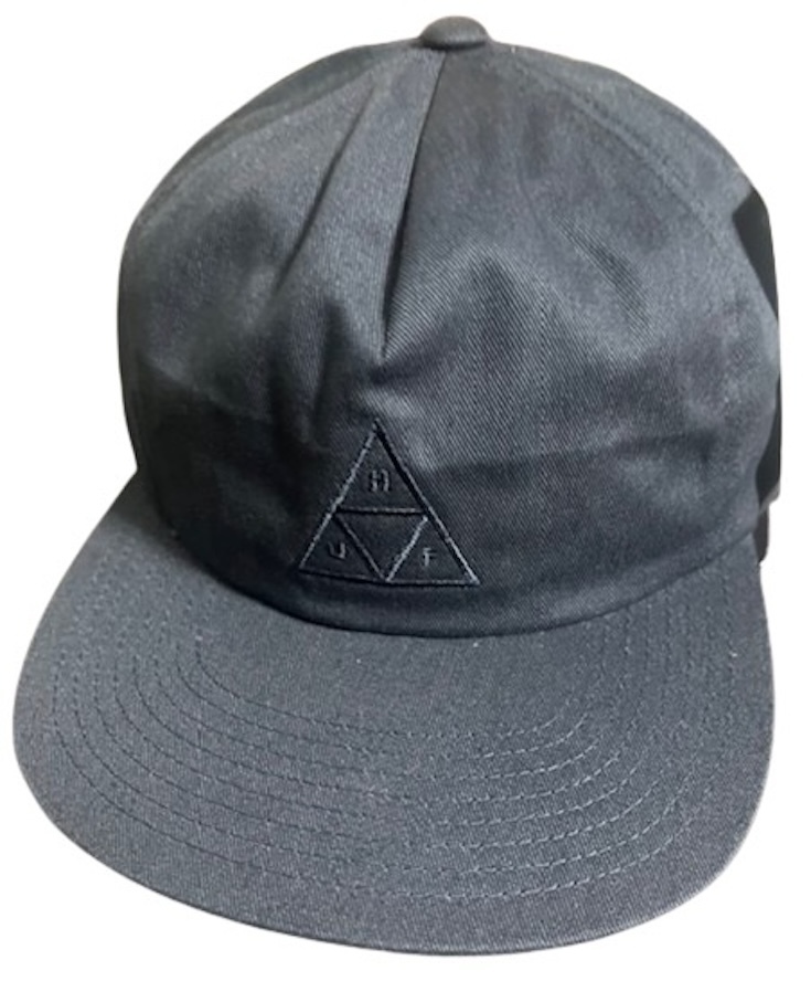 HUF Ess. Unstructured Triple Triangle Snapback Hat Cap Navy キャップ 拍卖