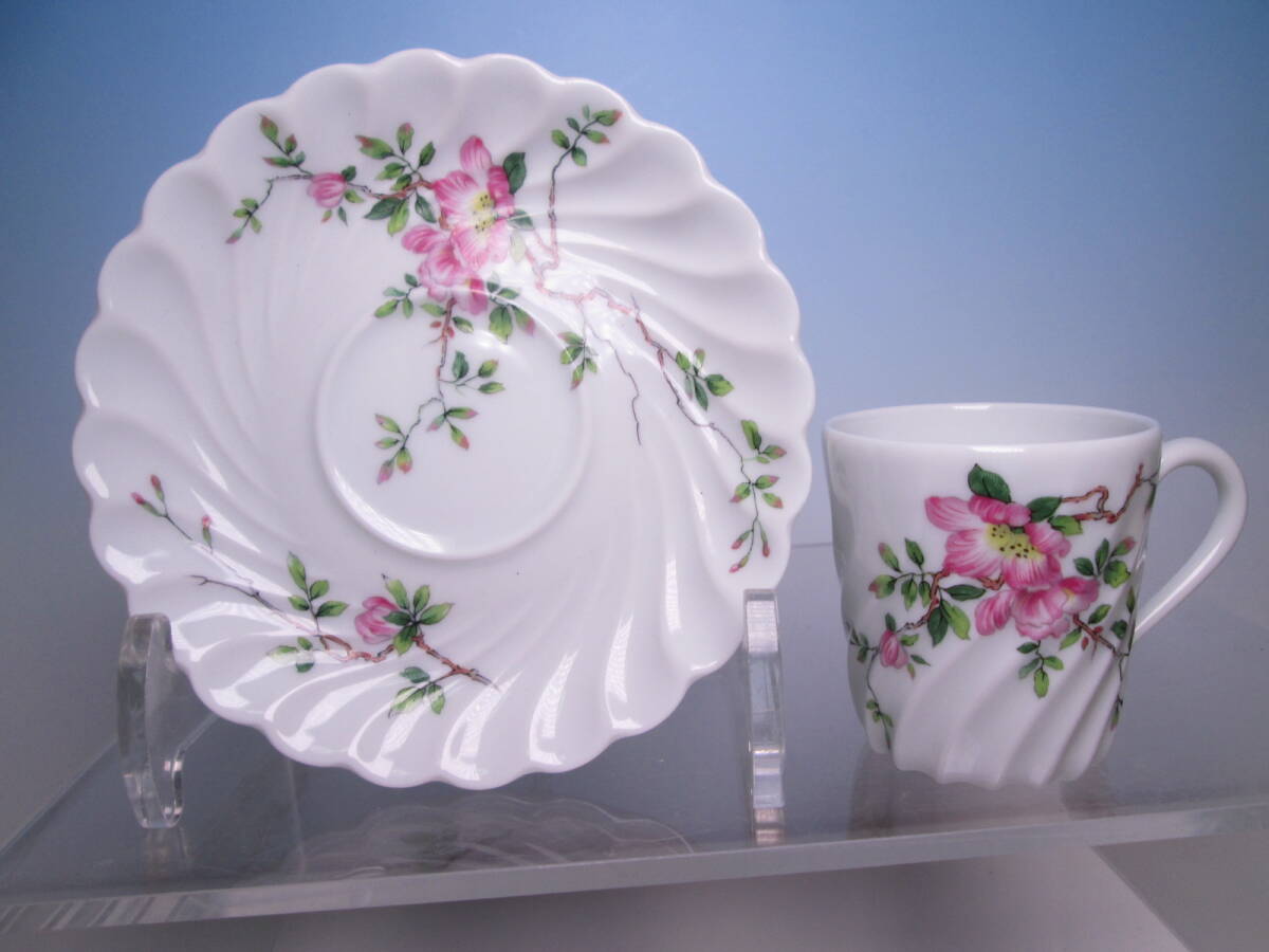 ☆ヨーロッパの名窯コレクション・Limoges リモージュ Haviland 花文カップ&ソーサー 箱無 フランス 拍卖
