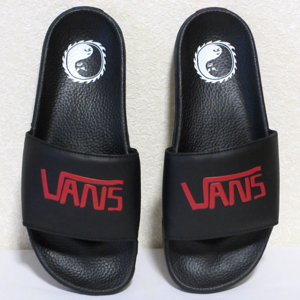 【DANE REYNOLDS モデル】 VANS SLIDE ON VN0A33TYQ4E BLACK/RED(18SP) US8(26cm) デーン・レイノルズ バンズ サンダル FORMER拍卖