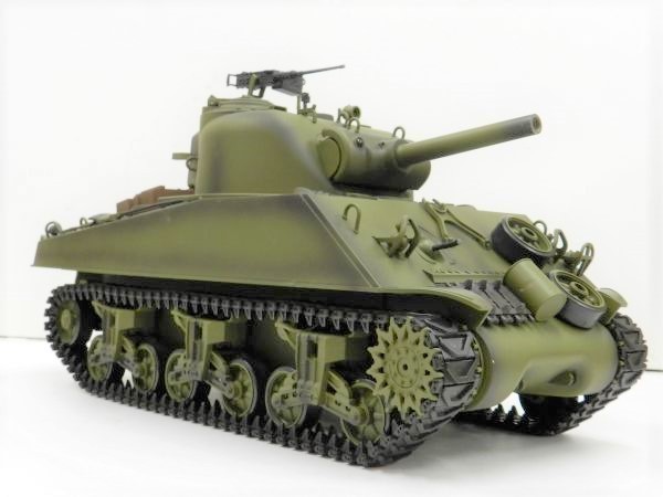【赤外線バトルシステム付 対戦可能 塗装済み完成品戦車ラジコン】 Heng Long Ver.7.0 2.4GHz 1/16 M4A3 シャーマン 3898-1拍卖