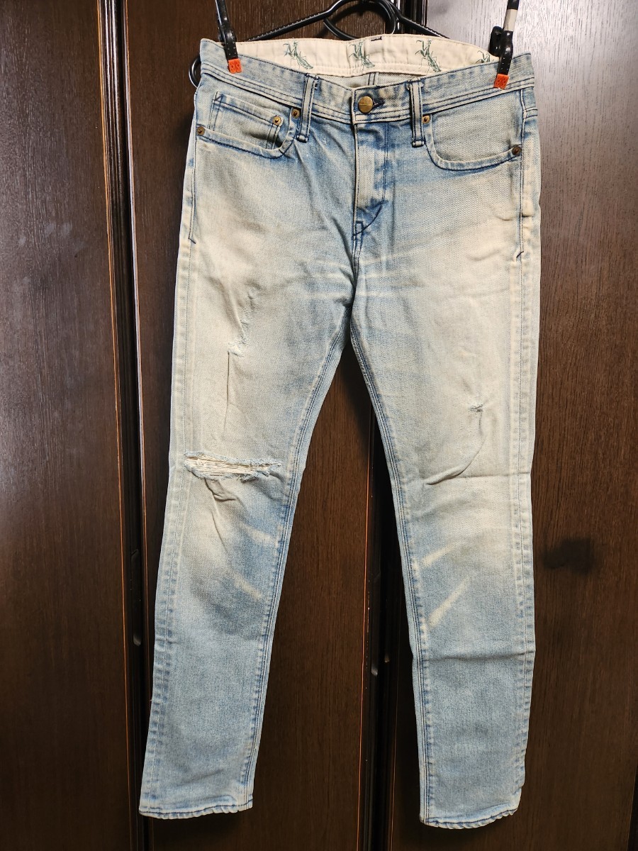 Phenomenon フェノメノン ダメージ加工 スキニー ジーンズ 32拍卖