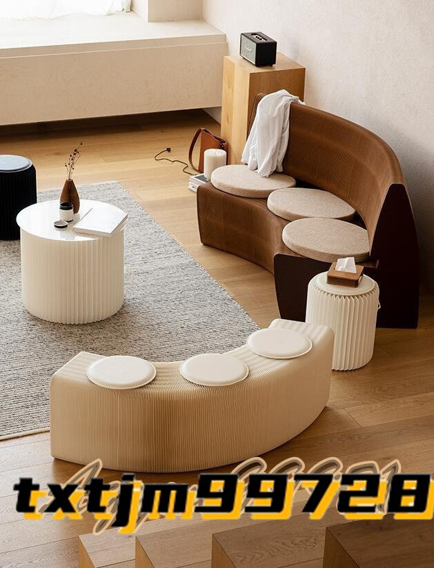 特価 入手困難 人気推薦 高品質 椅子 竹製 肉厚座面 北欧伸縮イス椅子 折り畳み 高さ28cm 全長150cm拍卖