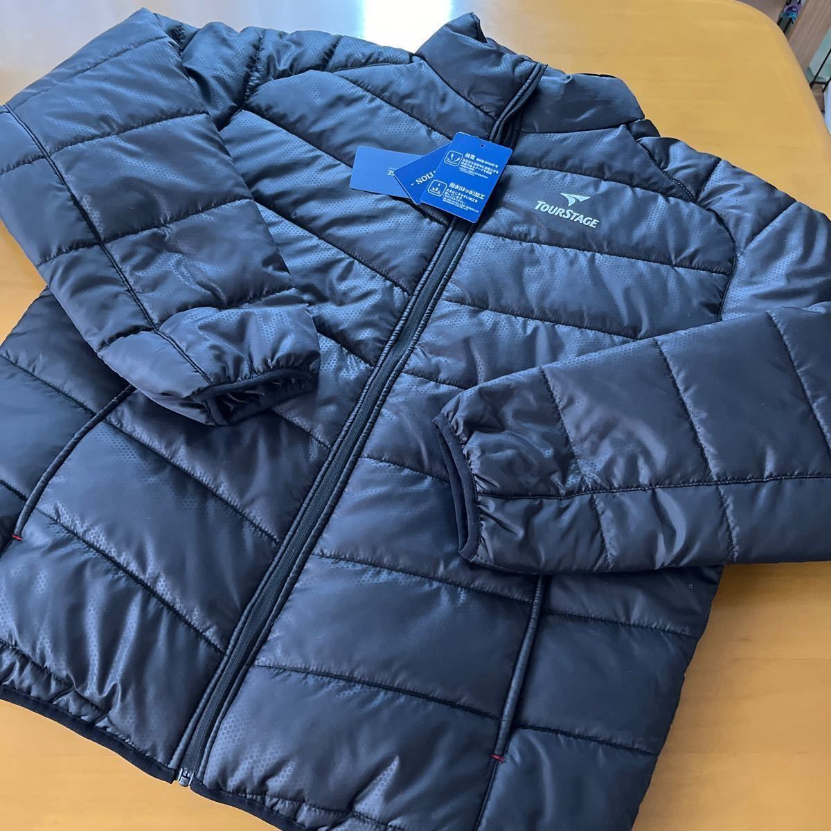 Lサイズ ブラック 新品TOUR STAGE ツアーステージ 中綿入りあったか ジップアップジャンパー 撥水加工 放電 防寒拍卖