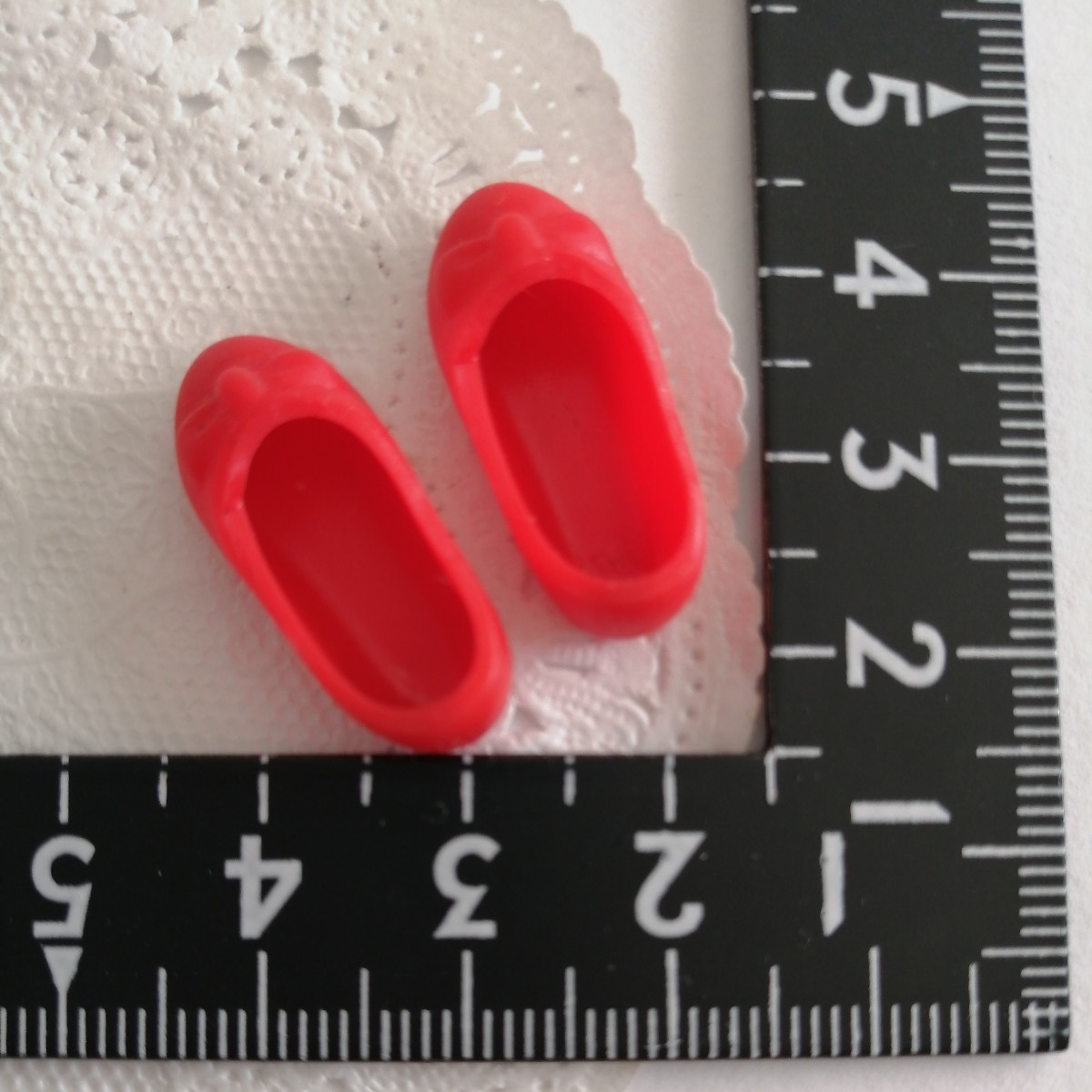 n139 ドール用 リボン 赤 パンプス ジェニー ネオブライス リカちゃん サイズ シンプル パンプス 靴 1/6ドール 拍卖