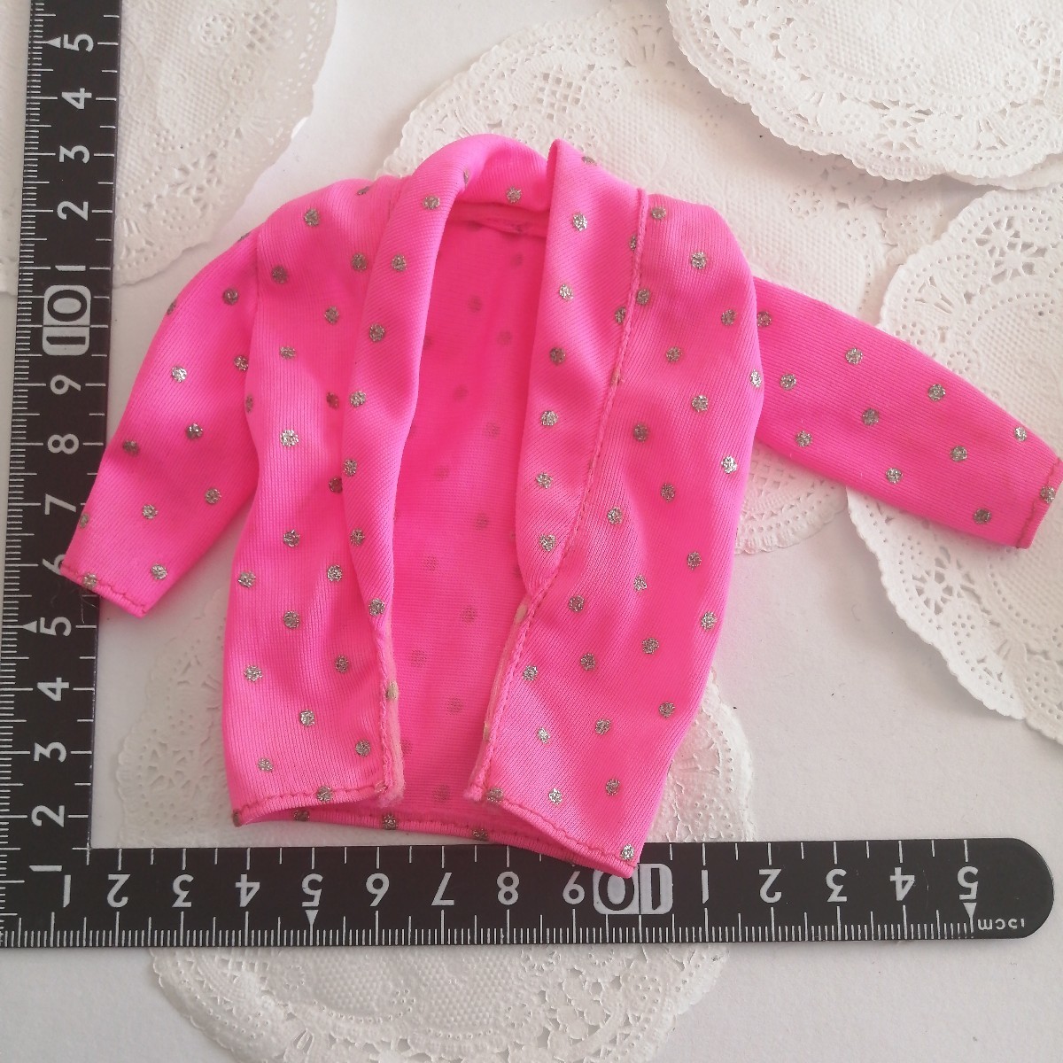 2r617 ドール用 ピンク 水玉 ジャケット バービー ジェニー リカちゃんパパ ジェニーボーイフレンド エイト ナイン タミーちゃん 1/6ドール拍卖