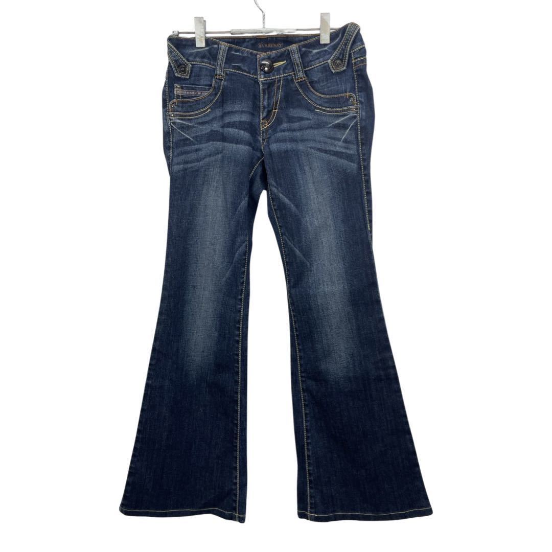 BURBERRY BLUE LABEL バーバリー ブルーレーベル レディース デニムパンツ ブーツカット ベルボトム ジーンズ ボトムス拍卖