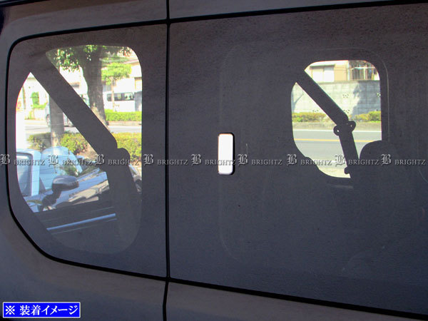 N-VAN JJ1 JJ2 超鏡面ステンレス メッキ ウィンドウ リテーナー カバー 2PC オープナー モール パネル SID-ETC-SMA-004拍卖