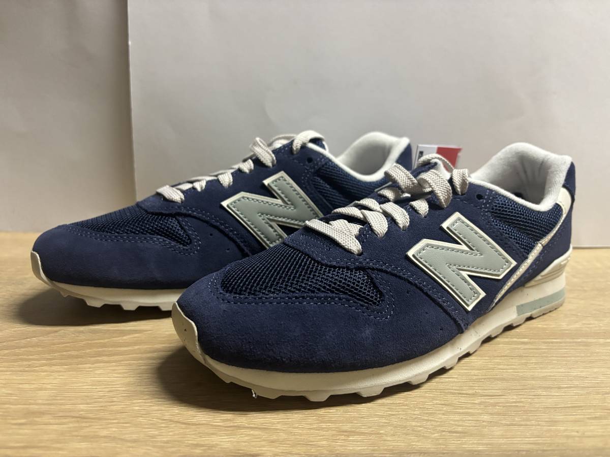 未使用 23cm D ニューバランス WL996C82 ネイビー new balance拍卖