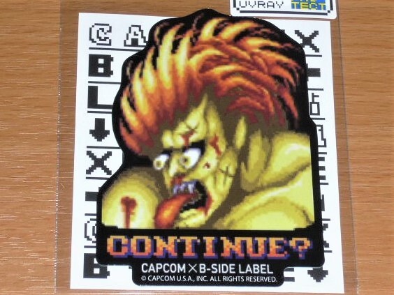 ◆ストリートファイター ステッカー◆負け顔 ブランカ◆B-SIDE LABEL◆ストⅡ◆拍卖