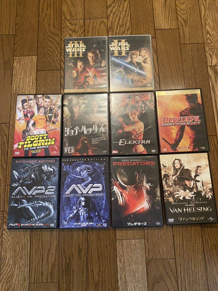 DVD 10枚セット スターウォーズ エイリアン vs プレデター デアデビル 他 / マーヴェル MARVEL拍卖