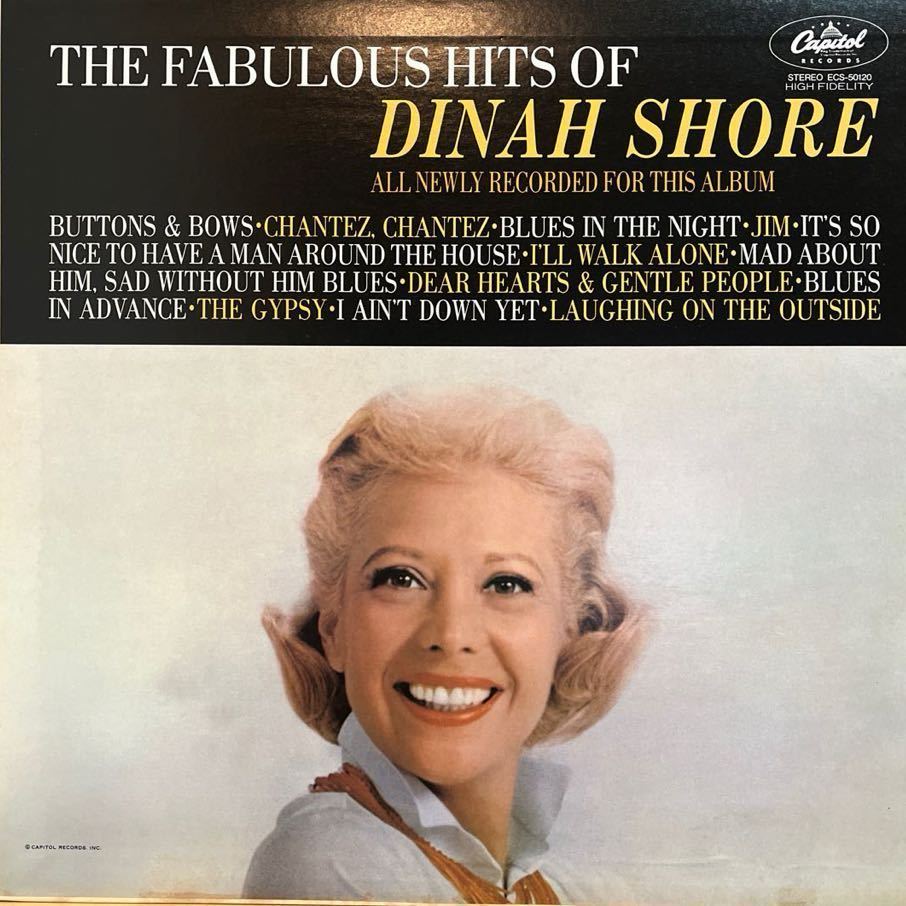 LP■JAZZ/Dinah Shore/The Fabulous Hits Of Dinah Shore/ECS 50120/美盤/ダイナ ショア拍卖