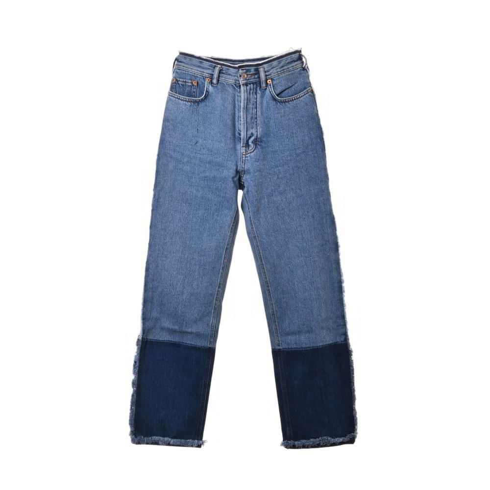 ACNE STUDIOS MYRJA DENIM ツートーン デニム パンツ 32 ブルー アクネ ストゥディオズ KL4BUHCA29拍卖