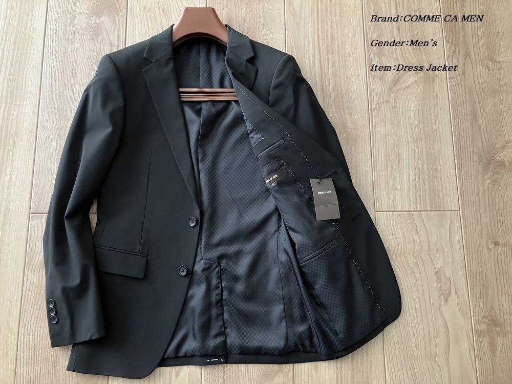 新品訳有り 定価6.1万円 COMME CA MEN コムサメン ドビークロス ブロックチェック ドレスジャケット スーツ テーラードジャケット 拍卖