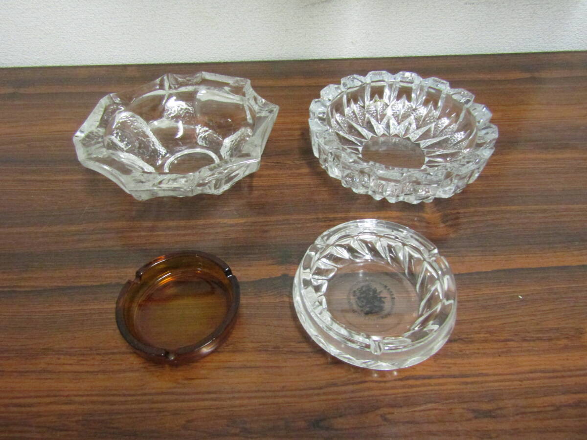 ガラス灰皿 4個 未使用(J021)拍卖
