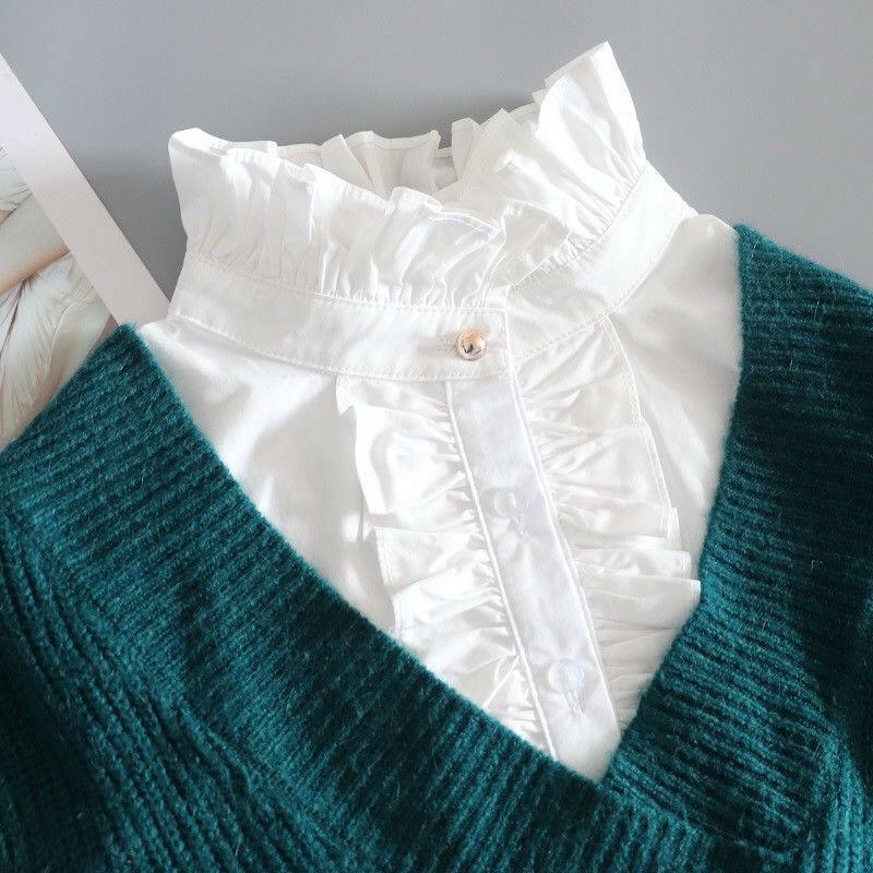 中世紀ヨーロッパ風 ハイネックのフリル付きの付け襟 AA652拍卖