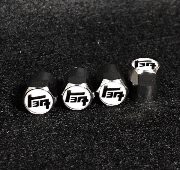 送料無料 カタカナトヨタ ロゴ 白 エアーバルブキャップ ( 現行 新型 5型 ハイエース 100系 200系 ランクル プラド ハイラックス に適合)拍卖