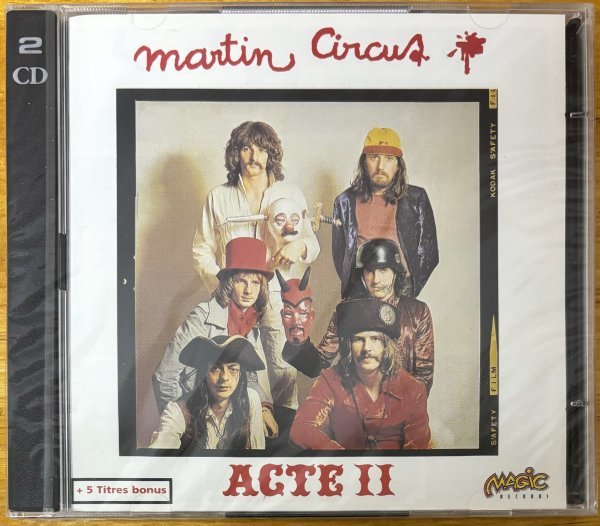 ◎MARTIN CIRCUS /Acte II (1971年作/2nd/仏産ごった煮Prog(Jazz Rock~Psyche)/金管楽器)※仏盤2CD/未開封/未使用【MAGIC 175642】97年発売拍卖