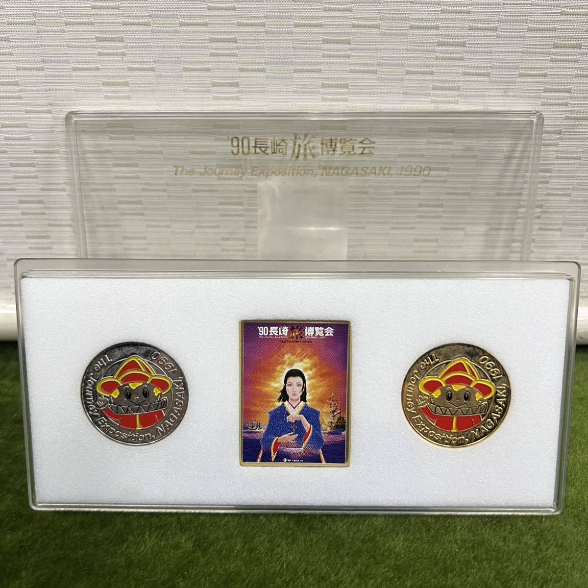 ★☆メダル/記念メダル ´90長崎旅博覧会 1990 記念メダル 3枚入り/ケース付き拍卖