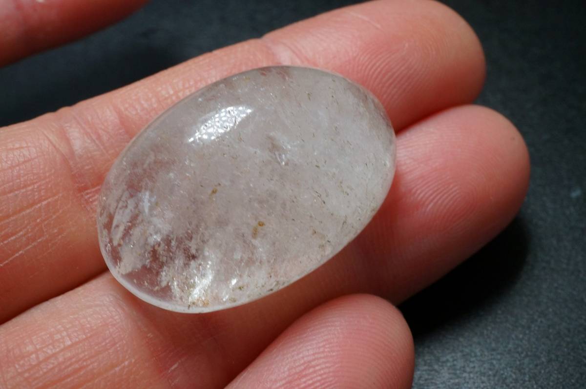 【限定特別即決価格】天然水晶特大カボッションルース47.7ct/9.5g拍卖