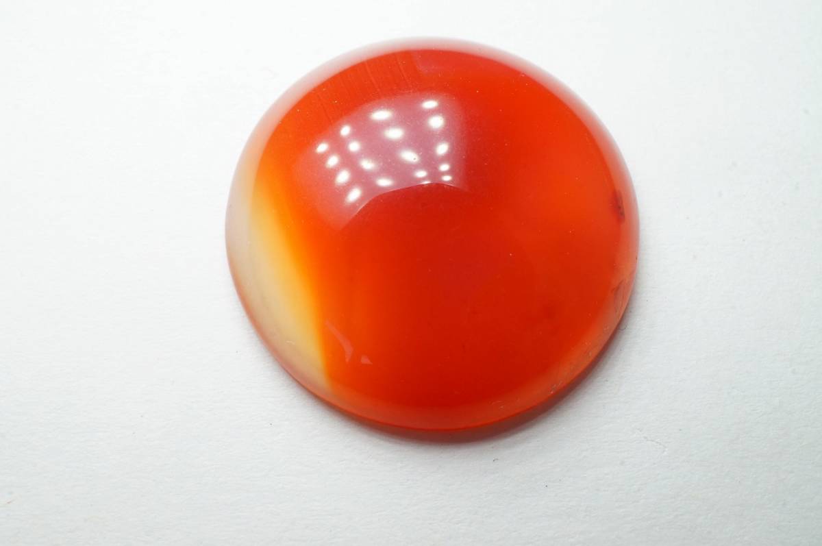 【即決特別価格!早い者勝ち!】希少30年前の未使用在庫!上質天然メノウ瑪瑙・めのう・メノウルース15.2ct色合いが美しい!拍卖