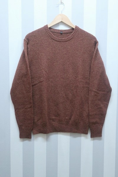 2-6722A/無印良品 クルーネックウールニット拍卖