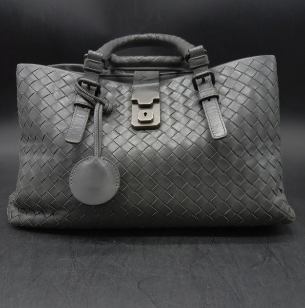 ▽ 【211】 BOTTEGA VENETA ローマバッグ / ボッテガ・ヴェネタ イントレチャート スモールローマバッグ 2WAYハンドバッグ バッグ 鍵付き拍卖
