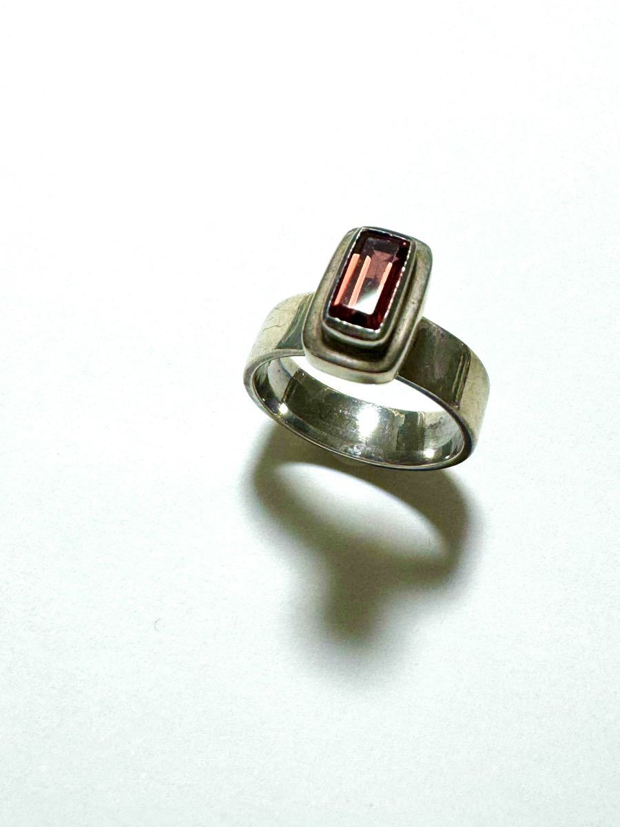 ガーネットリング シルバー リング 指輪 アクセサリー 天然石 カラーストーン拍卖