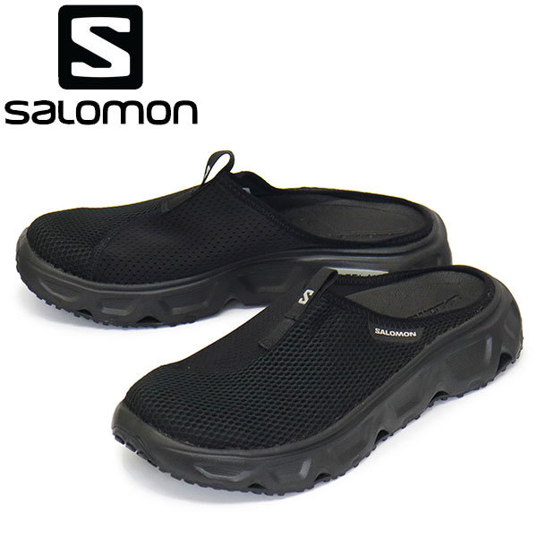 Salomon (サロモン) L47112000 REELAX SLIDE 6.0 リラックススライド 6.0 リカバリーシューズ Black x Black x Alloy SL025 25.5cm拍卖