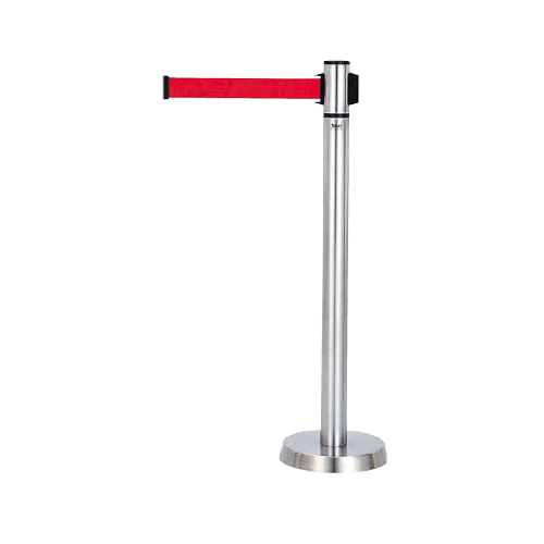 屋内用 ベルトパーテーション 帝金バリカー ポスト型シリーズ S61-NU レッド 赤色 Teikin BARICAR ステンレスポール 立ち入り禁止拍卖