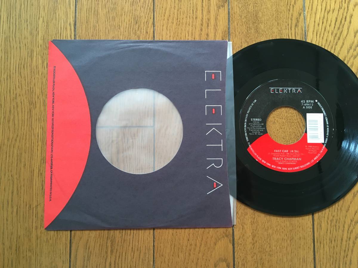 ★EP トレイシー・チャップマンの名曲!/ファスト・カー TRACY CHAPMAN/FAST CAR ※1988年の貴重アナログ盤 ※7inch シングル 7インチ拍卖