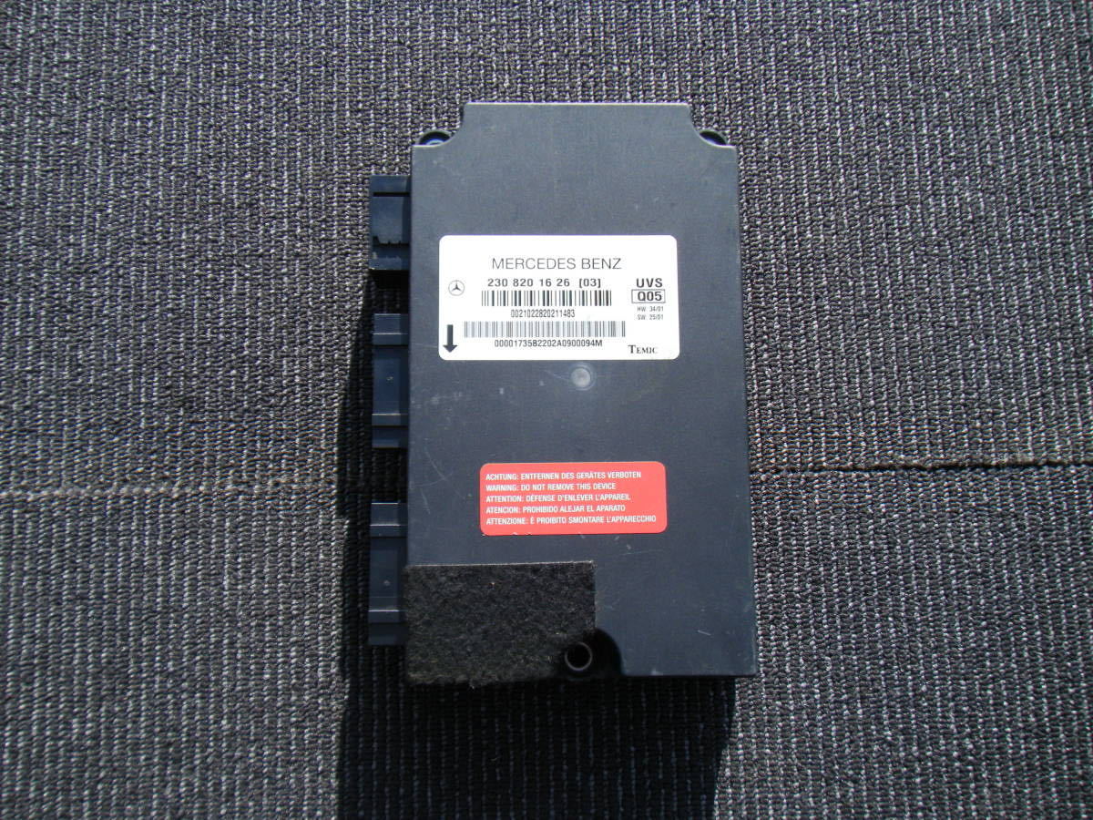 メルセデス・ベンツ Mercedes-Benz R230 ルーフ コントロールユニット モジュール AMG 2308201626(03)拍卖