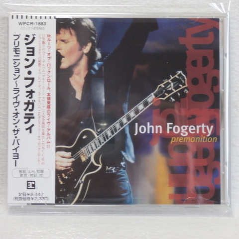 <新品同様> ジョン・フォガティ / プリモニション ~ライヴ・オン・バイヨー 帯付 国内正規セル版拍卖