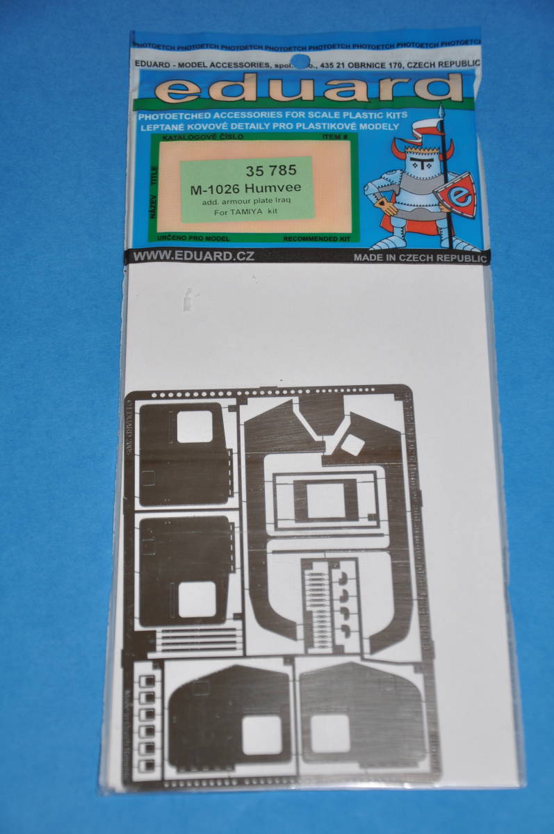 エデュアルド 1/35 アメリカ軍 M1026 ハンビー 増加装甲 イラク タミヤ tamiya 用 エッチング Eduard 35785 M-1026 Humvee armour Iraq拍卖