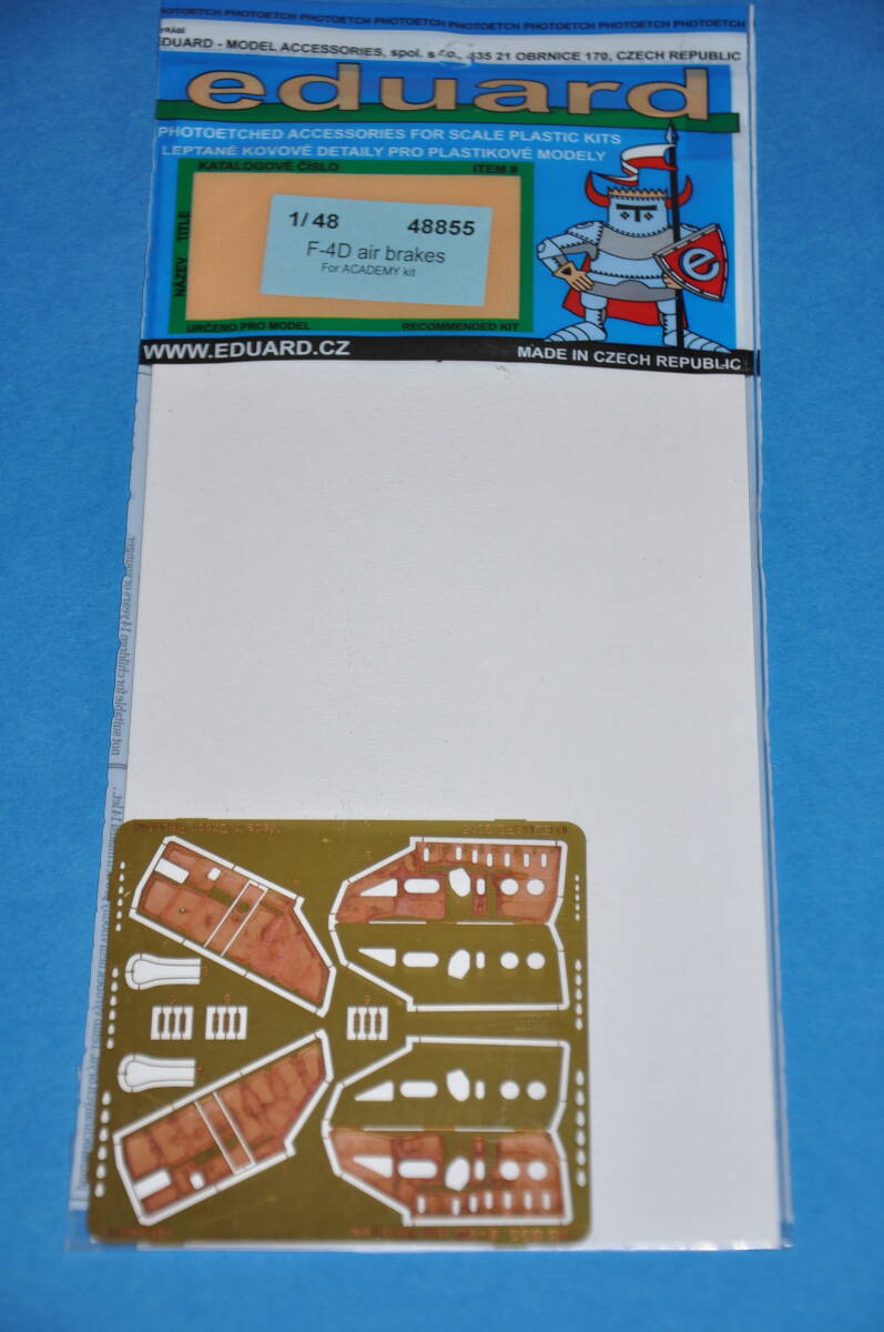 エデュアルド 1/48 アメリカ軍 F-4D エアブレーキ アカデミー 用 エッチングパーツ Eduard 48855 F-4 F-4D airbrakes拍卖