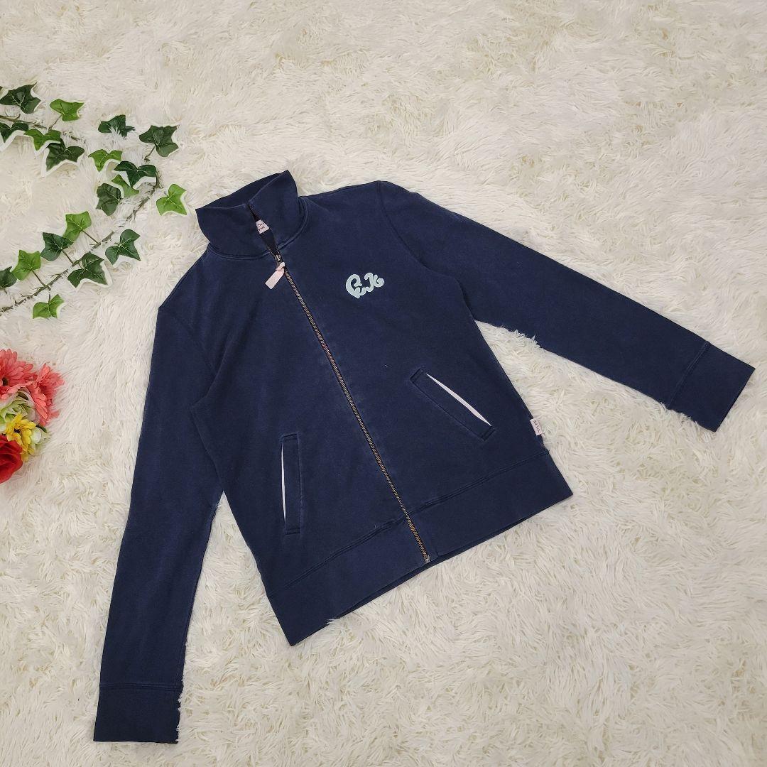 ポールスミスピンク ネイビー ロゴ パーカー お洒落 ZIP ジャケット拍卖