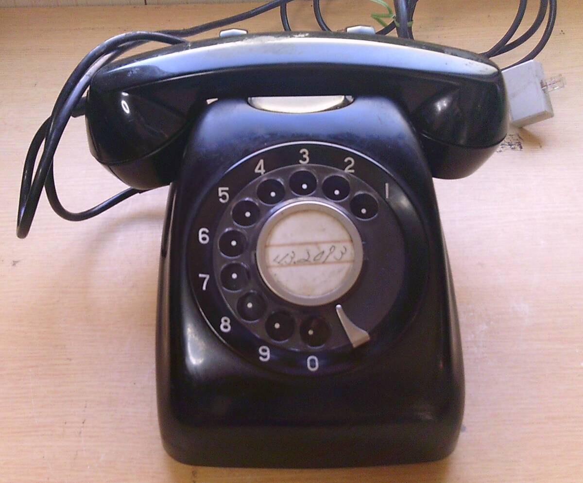 ◆B-177 黒電話 中古 600形A2 昭和レトロ ダイヤル式 岩崎通信機株式会社拍卖