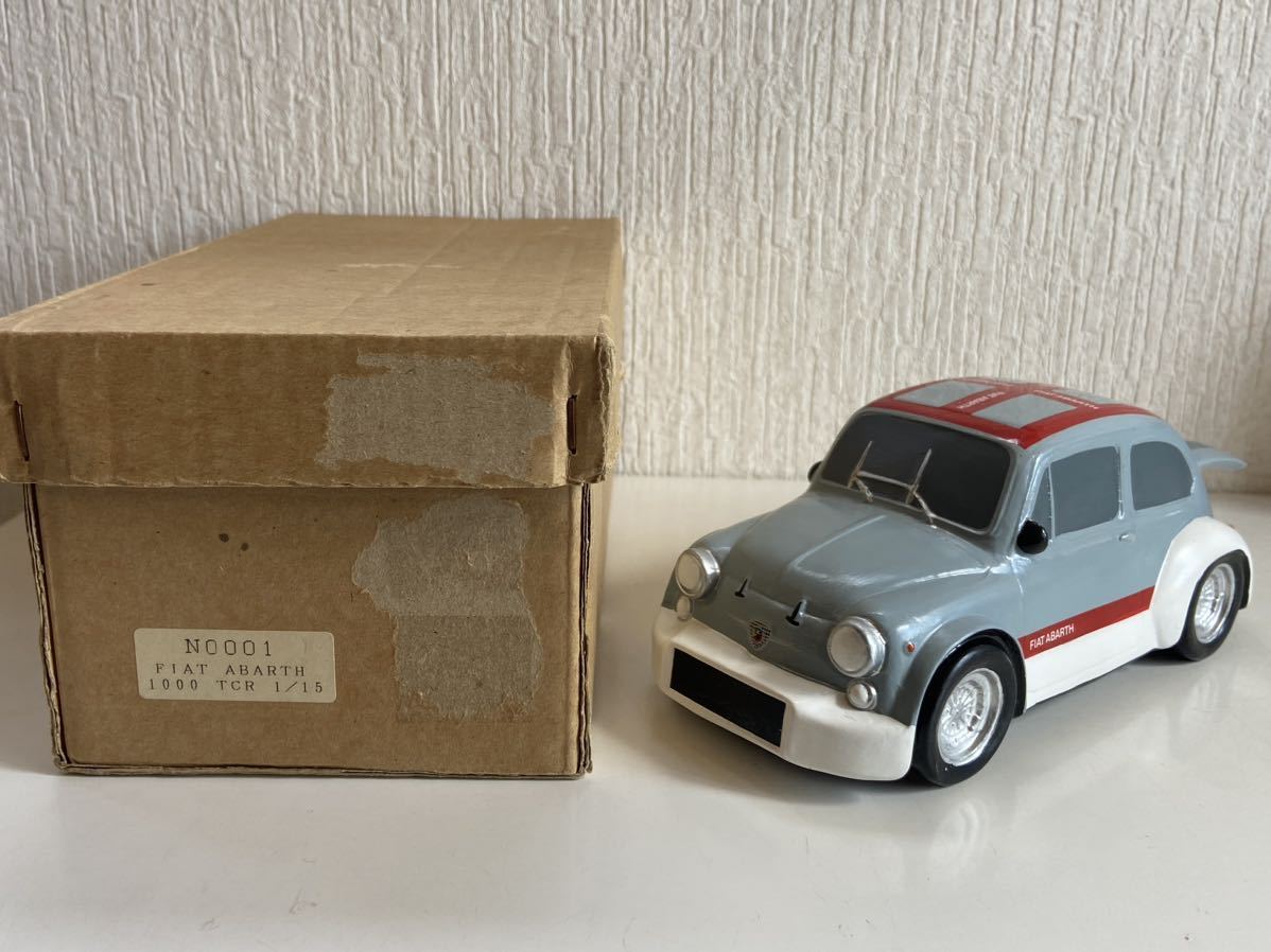 ディーラー特注 1/15 フィアット アバルト 1000 TCR フィアット 500 FIAT ABARTH 陶器 置物 インテリア雑貨拍卖