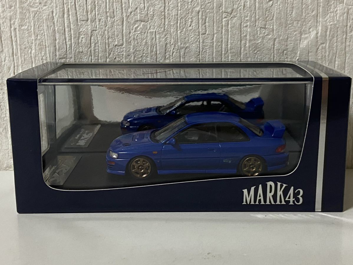 マーク43 1/43 スバル インプレッサ ソニックブルー MARK43 SUBARU IMPREZA WRX type R STi version 1997 GC8 sonic blue拍卖
