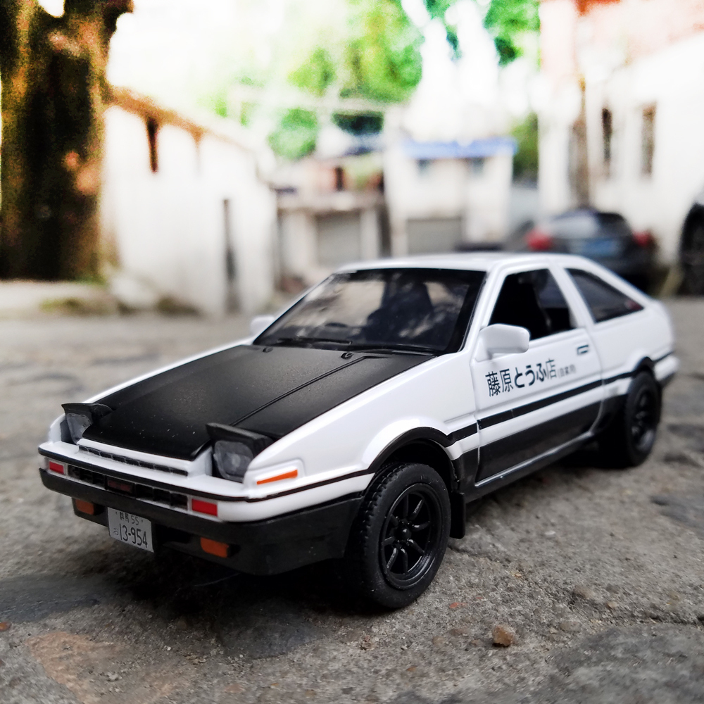 頭文字D AE86合金金属ダイキャスト車モデル初期発売おもちゃの車車RX7プルバック1:28子供の少年おもちゃo1039806719拍卖