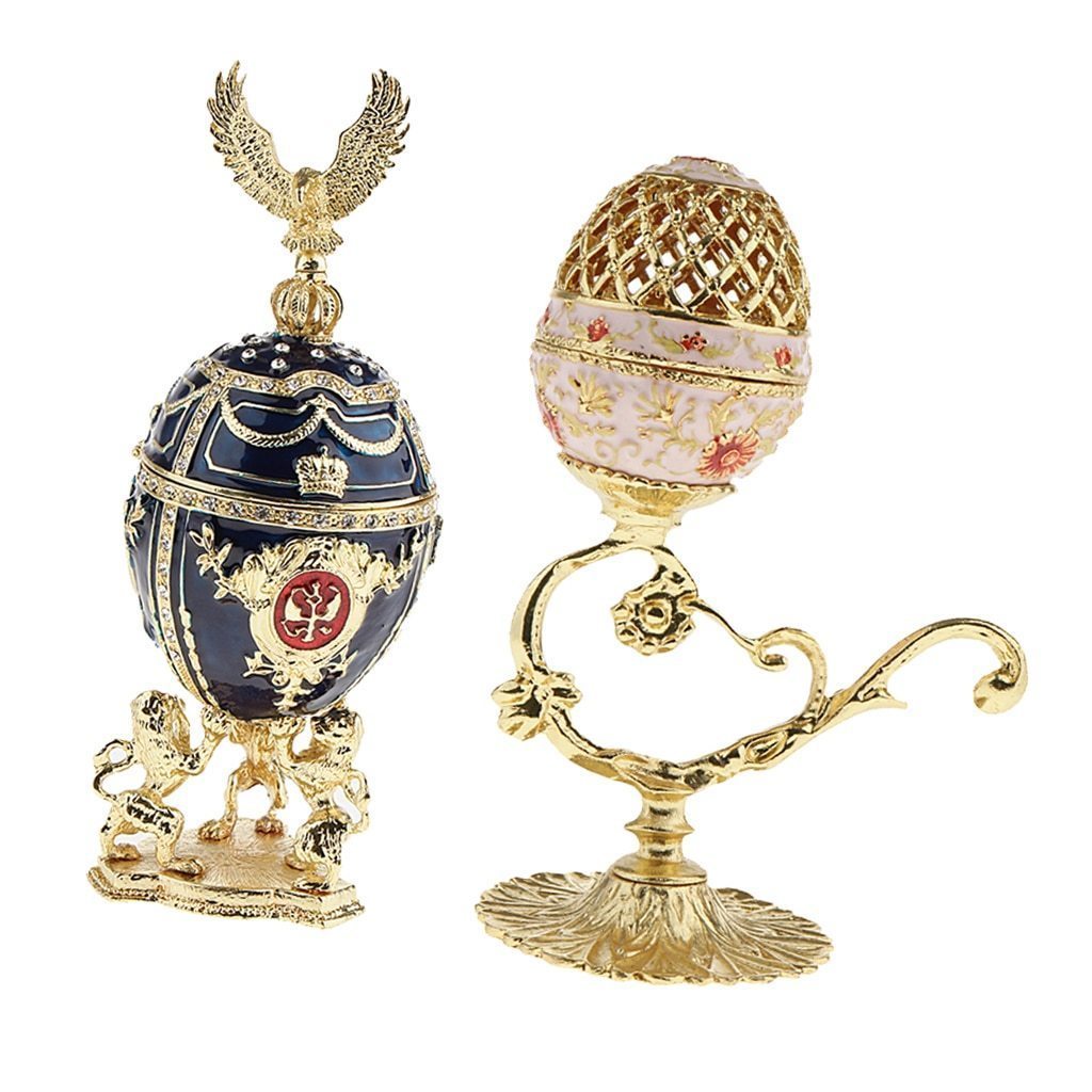 2個 セット☆ ジュエリー ボックス 宝石 アクセサリー ケース 収納 小物 インテリア 化粧 置物 姫 高級感 イースター ファンシー ZCL1044拍卖