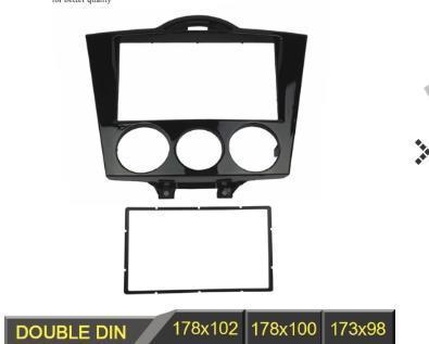 マツダ/MAZDA RX-8 前期 '03~'08 SE3P 社外 2Din オーディオ/ナビ フレーム 178x100mm オーディオ エアコンスイッチDJ1374拍卖