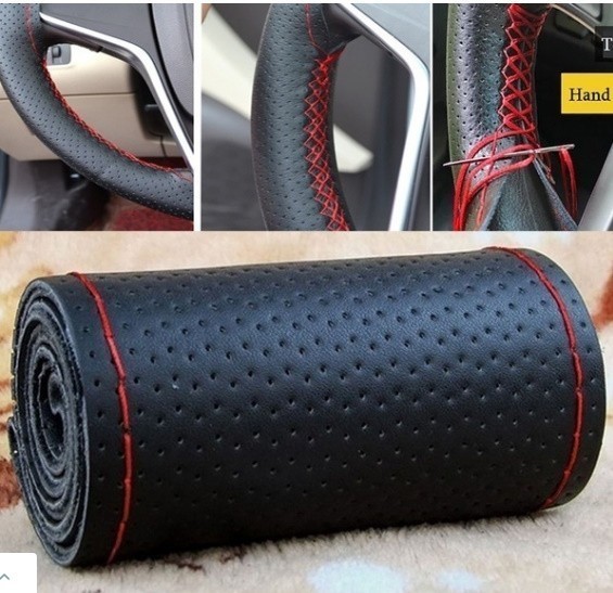 WY 38cmマイクロファイバーカーステアリングホイールカバー ZCL944拍卖