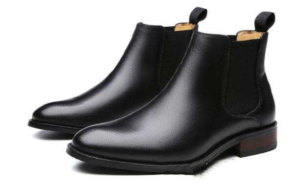 ショートブーツ メンズ ワークブーツ マーティンブーツ サイドゴア モカシン 短ブーツ 防滑 耐久性 秋 冬 ブラック ZCL340拍卖