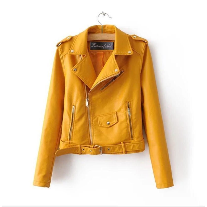 5色レディースレザージャケットライダースジャケットバイクジャケットジャンパー革ジャン皮ジャンおしゃれS~2XLgyma1718拍卖