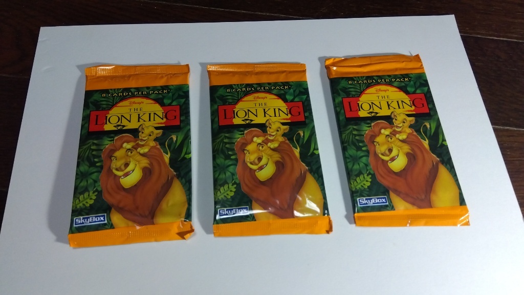 ディズニー ライオンキング シリーズ1 トレーディングカード3パックセット拍卖