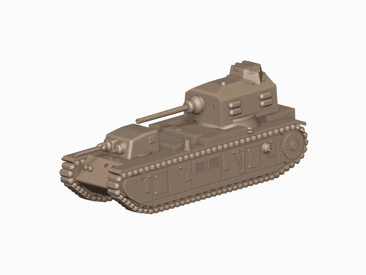 1/72 レジンキット 未塗装 フランス軍 FCM F1 超重戦車 【同梱可能】Y7206拍卖