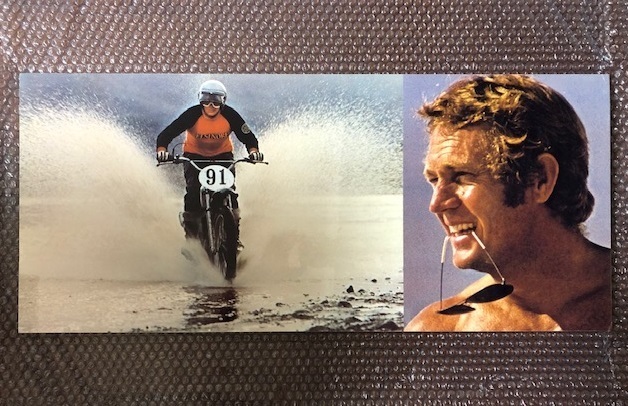 ホンダ エルシノア Steve McQueen スティーブ・マックイーン パネル 2枚セット 状態良し拍卖