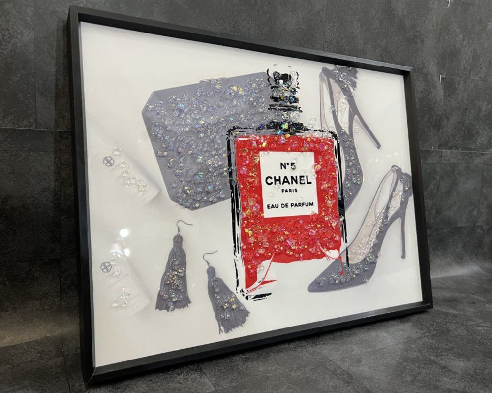 新品 送料無料 CRYSTAL ART オマージュアート プレゼント ギフト 新築祝 空間をラグジュアリーに彩るアートパネル モットⅡ拍卖