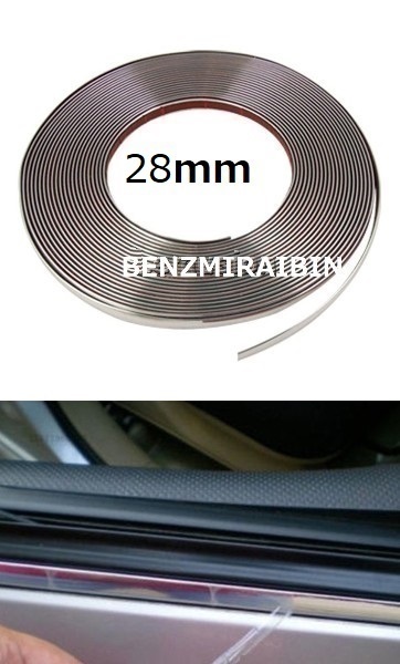 ベンツ メッキ 調 モール 5mx2.8cm 幅 28mm W205W204W203W447W463W169W176W246W211W212W213W220W221W218W219 SLML CLS GLAGLKGLCLA AMG拍卖